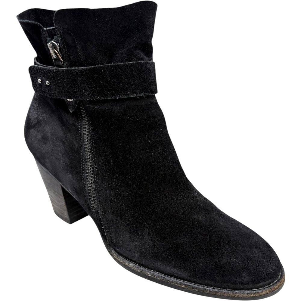 Paul Green Dallas Oiled‎ Suede Dual Zip Ankle Boot